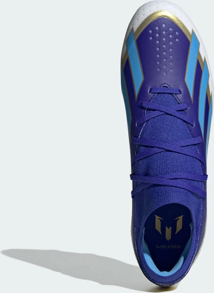 adidas Performance X Crazyfast Messi League Voetbalschoenen FG - Blauw 47 1/3 - afbeelding 3 van 6