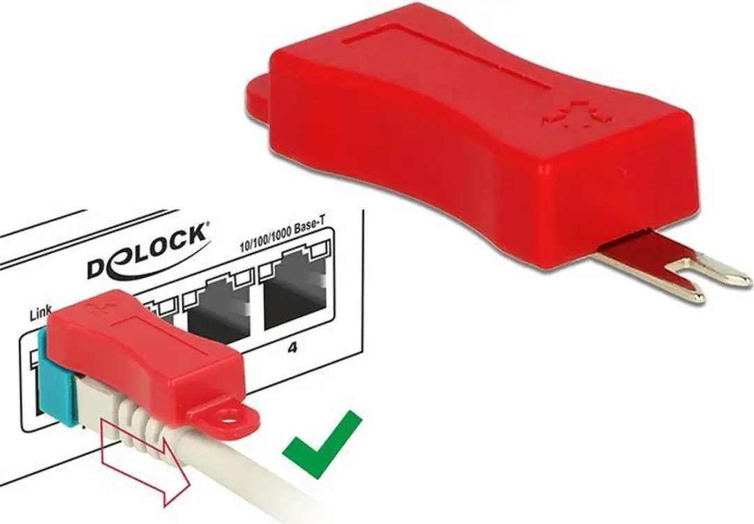 Delock RJ45 Secure Clip 86446 - 40 Stuks - afbeelding 3 van 3