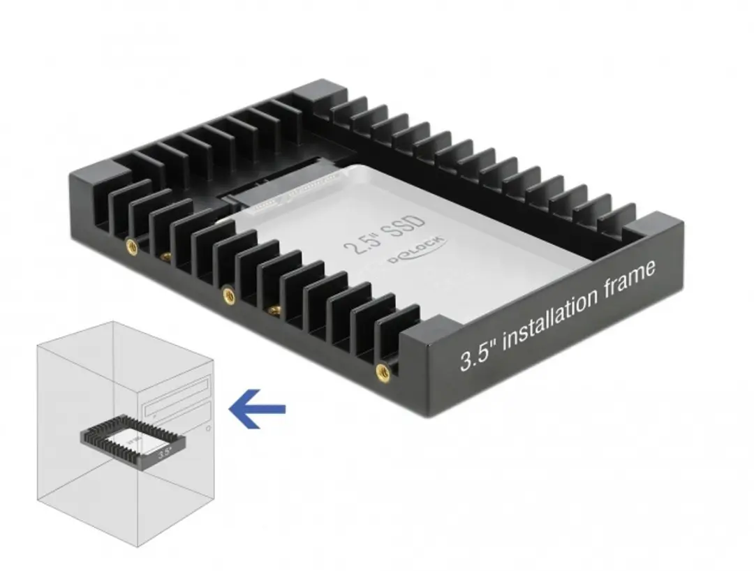 Delock 18364 3,5" installatieframe voor 2,5" SATA-schijf