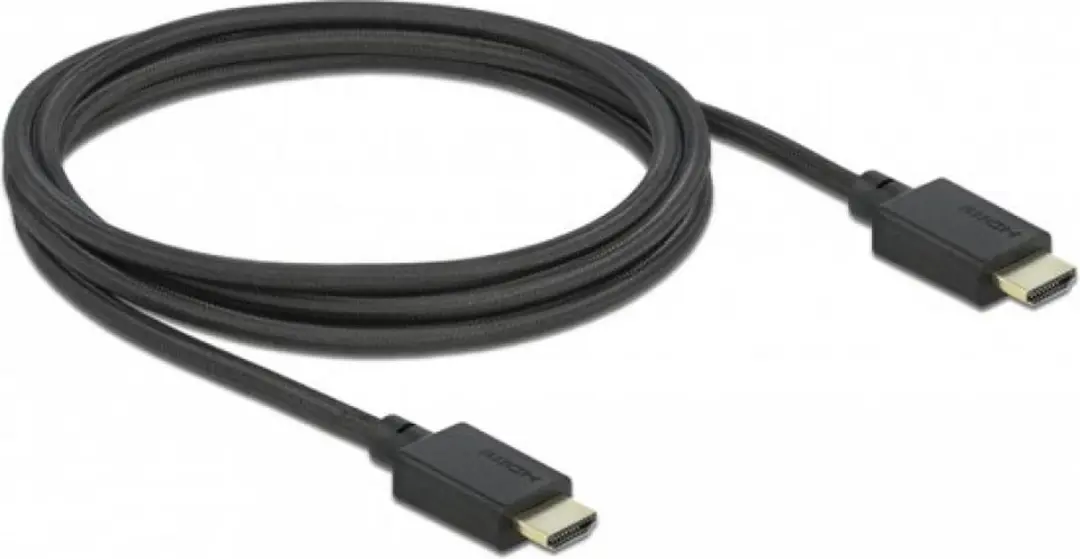 Delock HDMI Kabel Type A 2m - Zwart - afbeelding 3 van 5