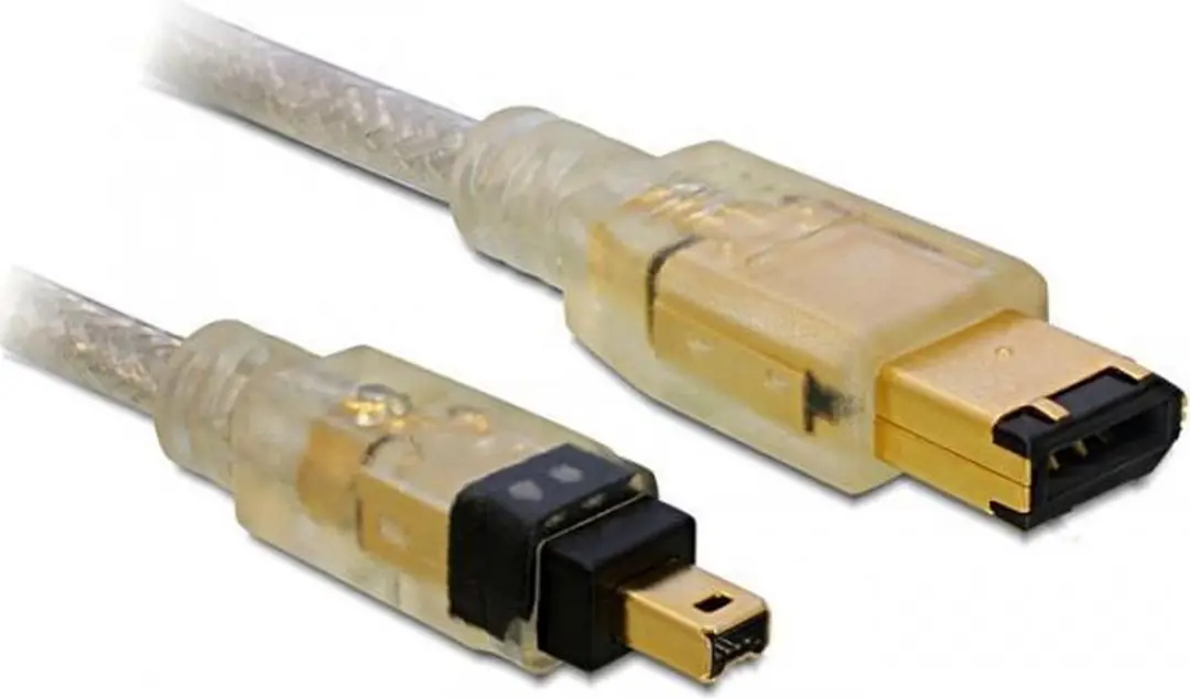 Delock Firewire Kabel 2m - Grijs