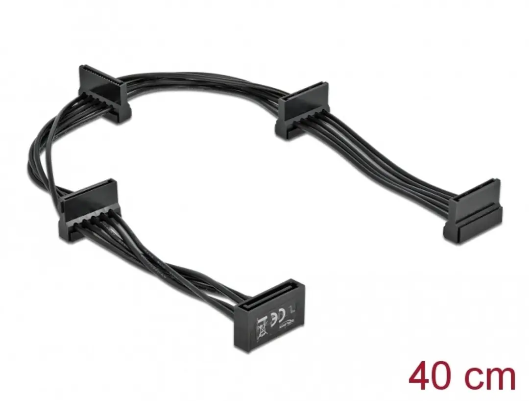 Delock SATA Power Kabel 15-pin naar 4x 15-pin