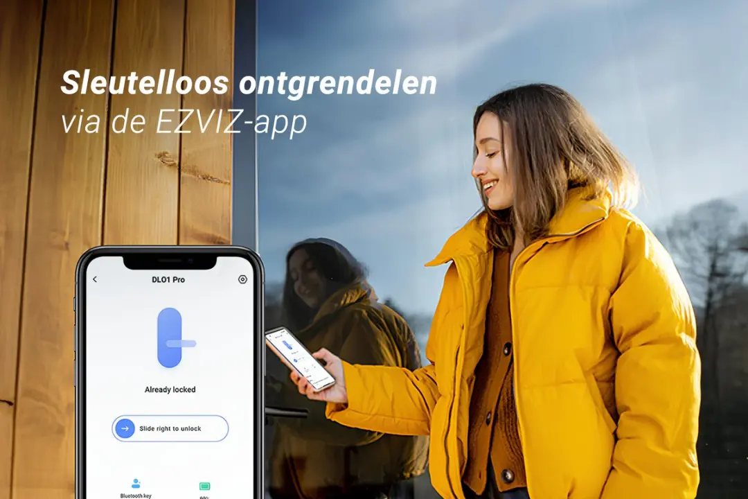 EZVIZ DL01 Pro A3 Slimme Woninghub Deurslot - Eurocilinder - Grijs