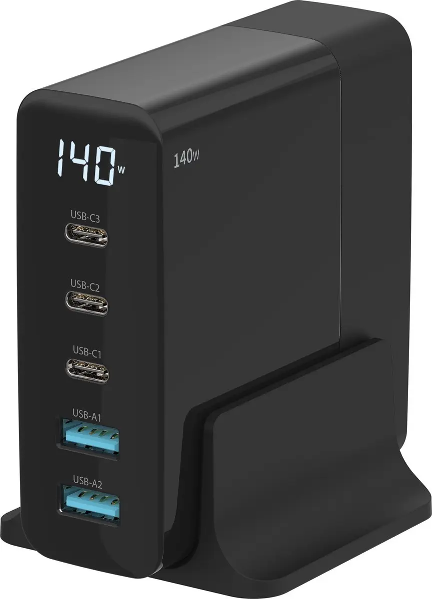 Sitecom 140W Oplader - Zwart - afbeelding 4 van 4