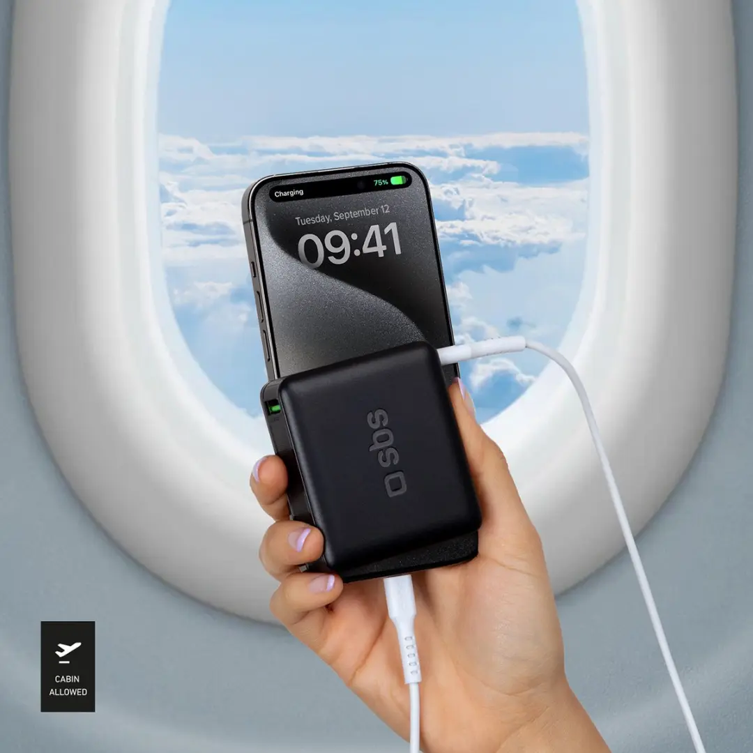 SBS TEBB10000HDPD20K Powerbank 10000mAh - PD 20W - Zwart - afbeelding 3 van 6