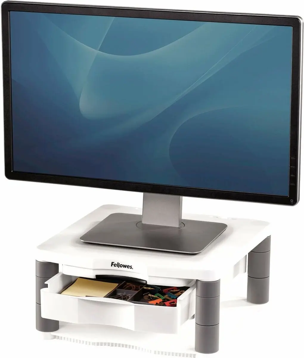 Fellowes Premium Plus Monitorstandaard 077511917134 - 24 Inch - Wit - afbeelding 5 van 6
