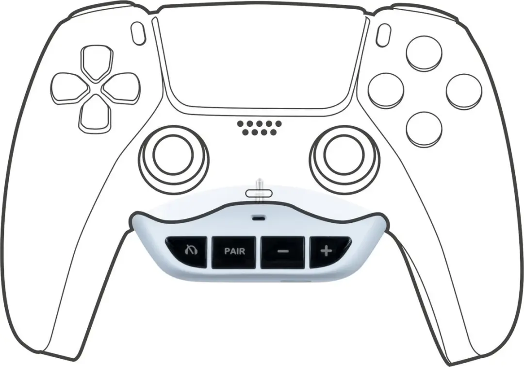 Bigben PS5 Audio Adapter - Draadloze Controller - Wit - afbeelding 2 van 6