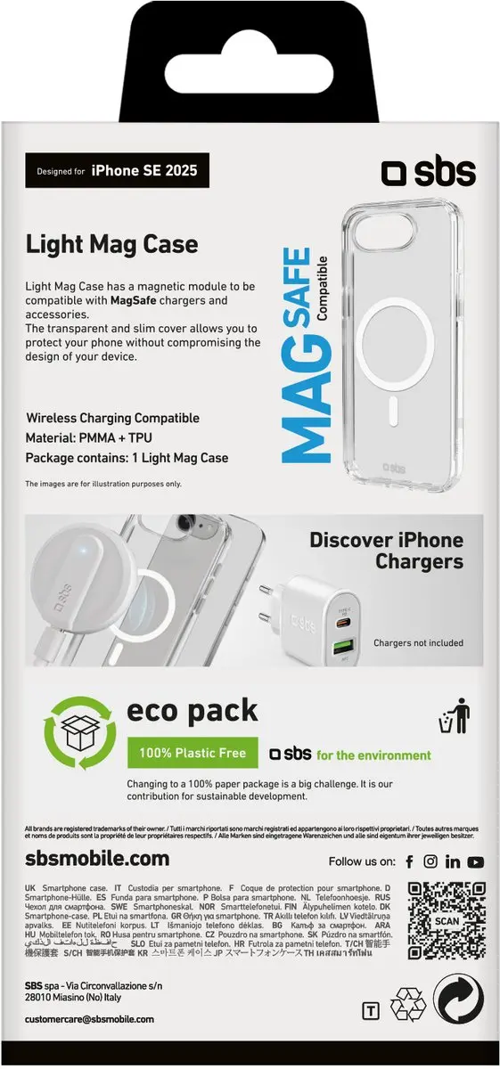 SBS TELIGMAGIPSE25 Hoesje iPhone 16e/17e - Transparant - afbeelding 2 van 4