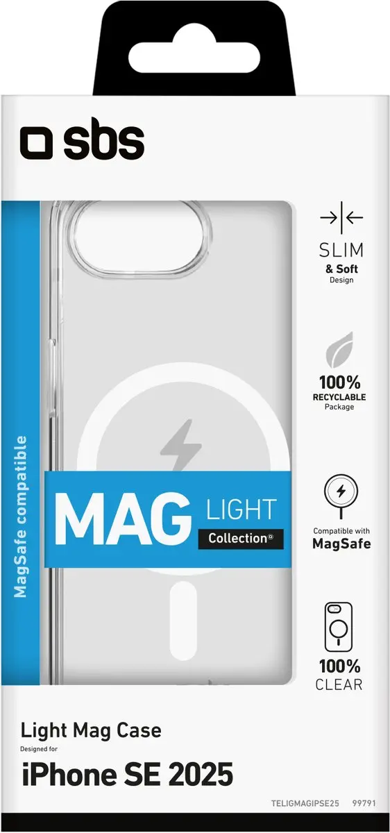 SBS TELIGMAGIPSE25 Hoesje iPhone 16e/17e - Transparant - afbeelding 3 van 4