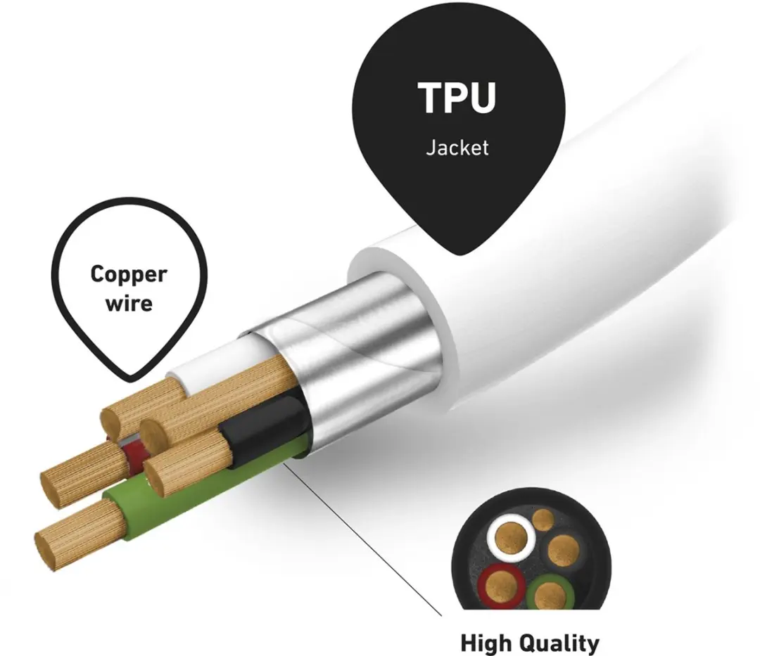 SBS Lightning naar Type C Kabel MFi 1m - Transparant - afbeelding 6 van 6