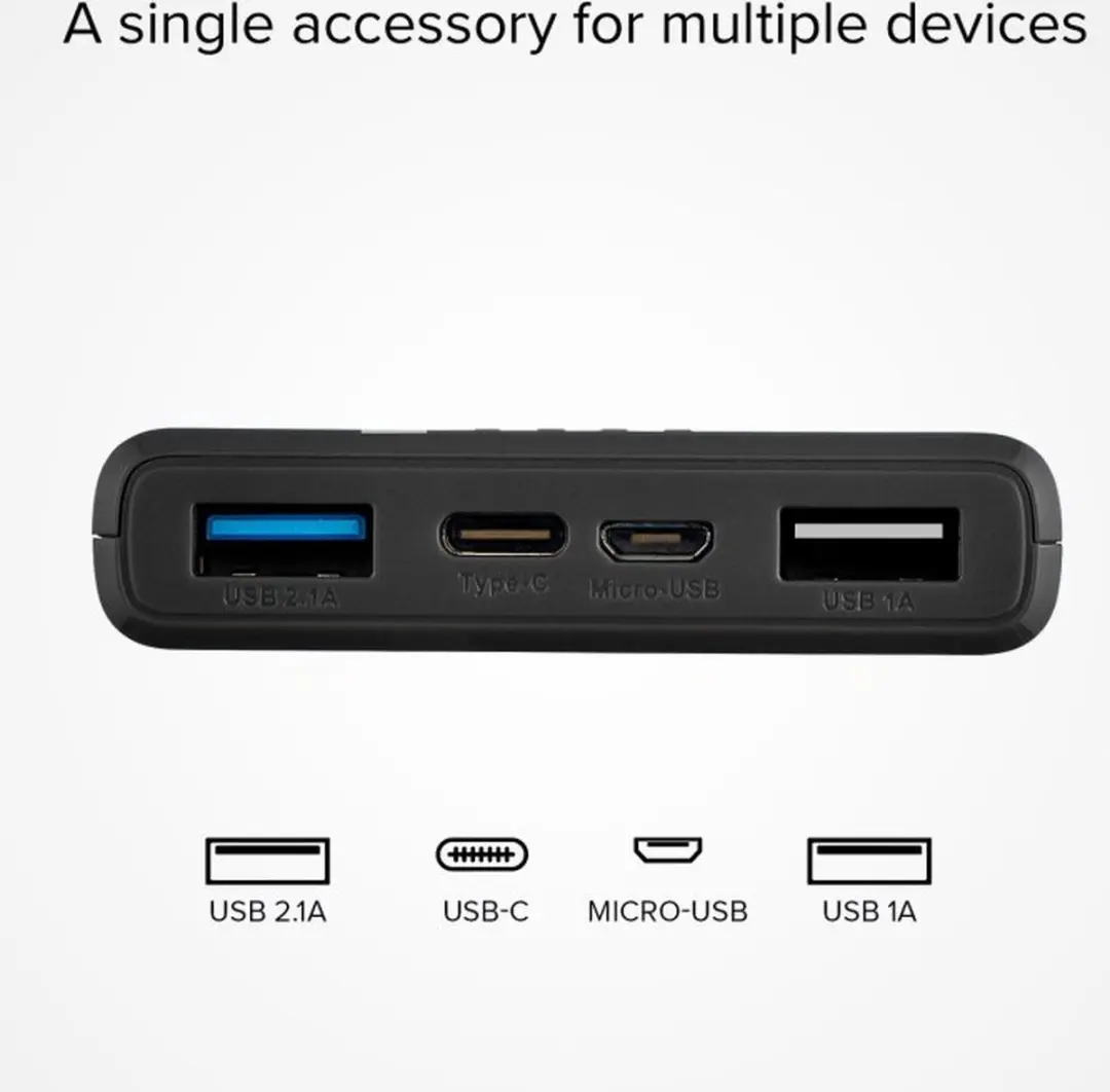 SBS Fast Charge Powerbank 10.000mAh TTBB10000FASTK - Zwart - afbeelding 6 van 6