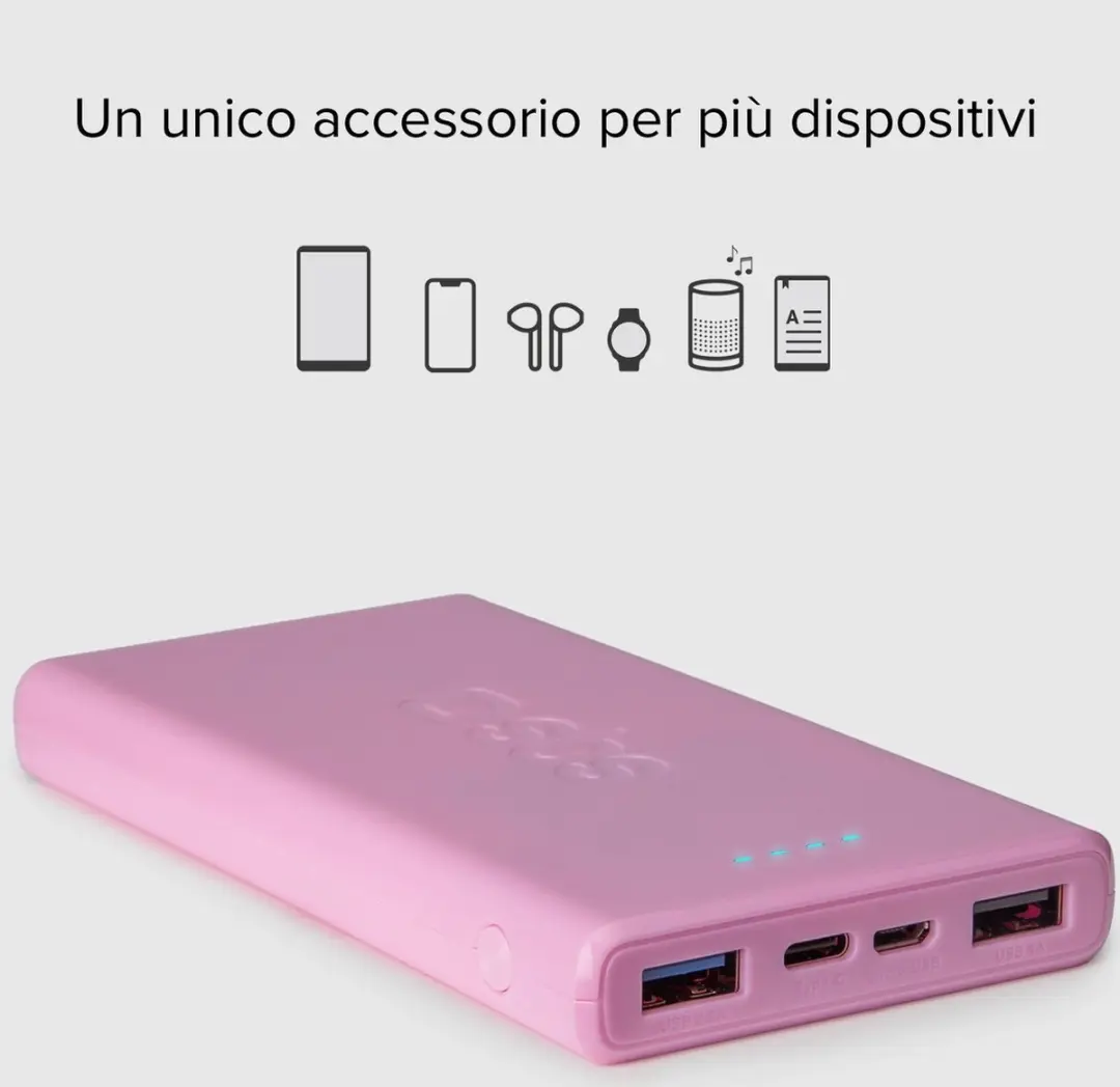 SBS TTBB10000FASTP Powerbank 10000mAh - Roze - afbeelding 3 van 5
