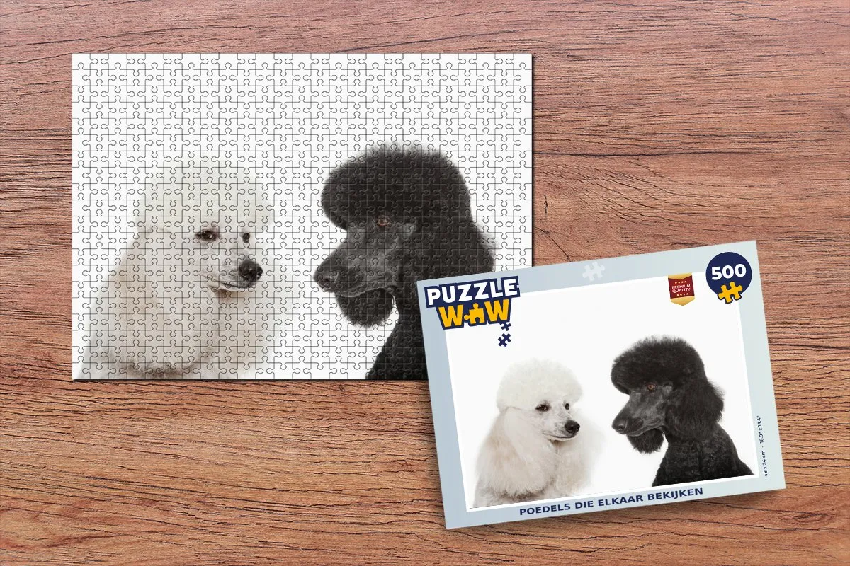 PuzzleWow Legpuzzel Poedels Multicolor 500 Stuks