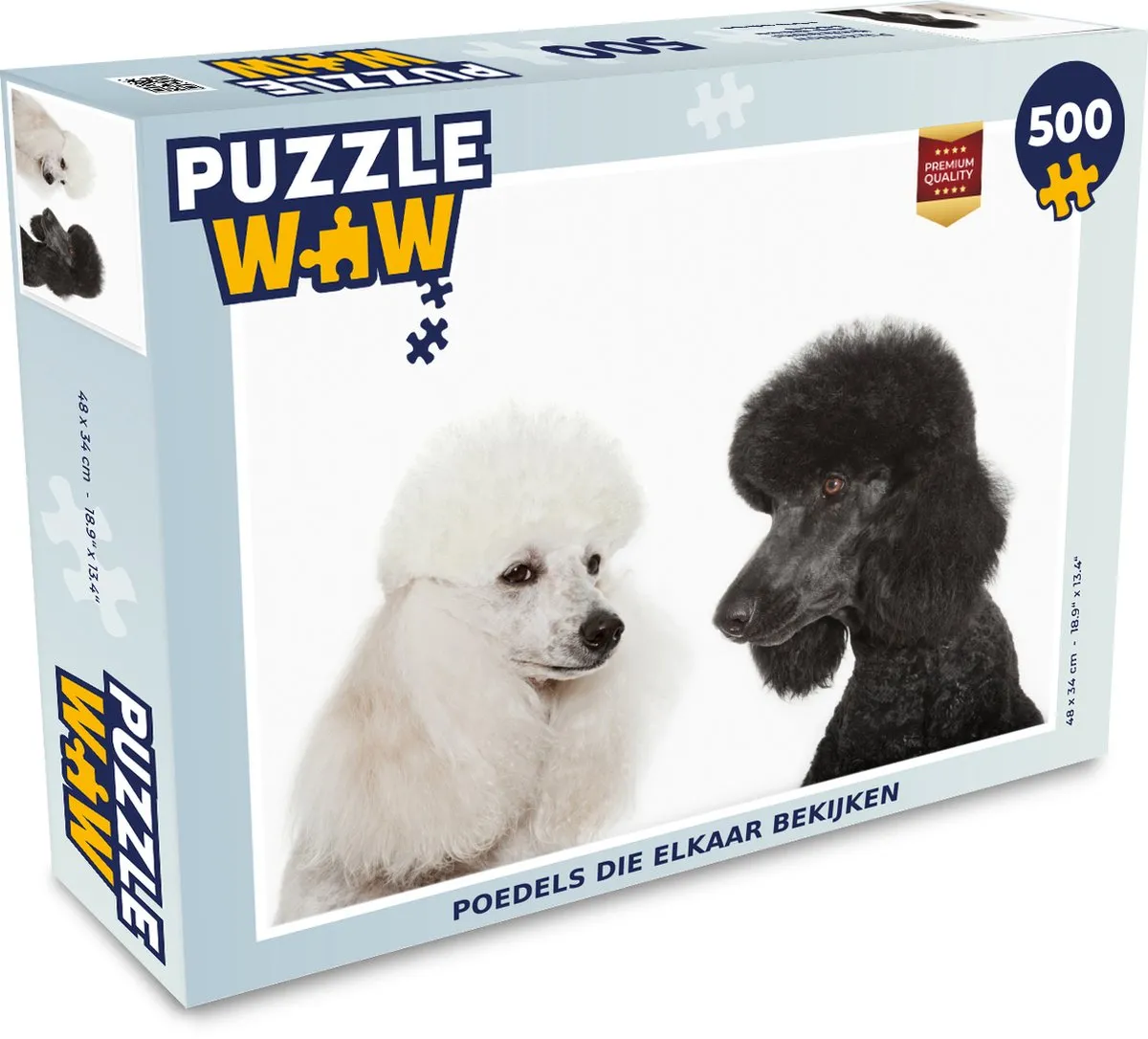 PuzzleWow Legpuzzel Poedels Multicolor 500 Stuks
