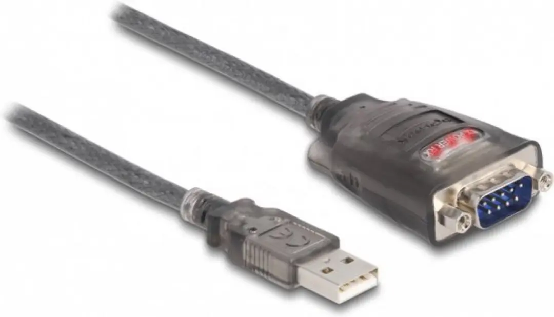 Delock USB 2.0 naar RS-232 Adapter 1m - Zwart - afbeelding 2 van 4