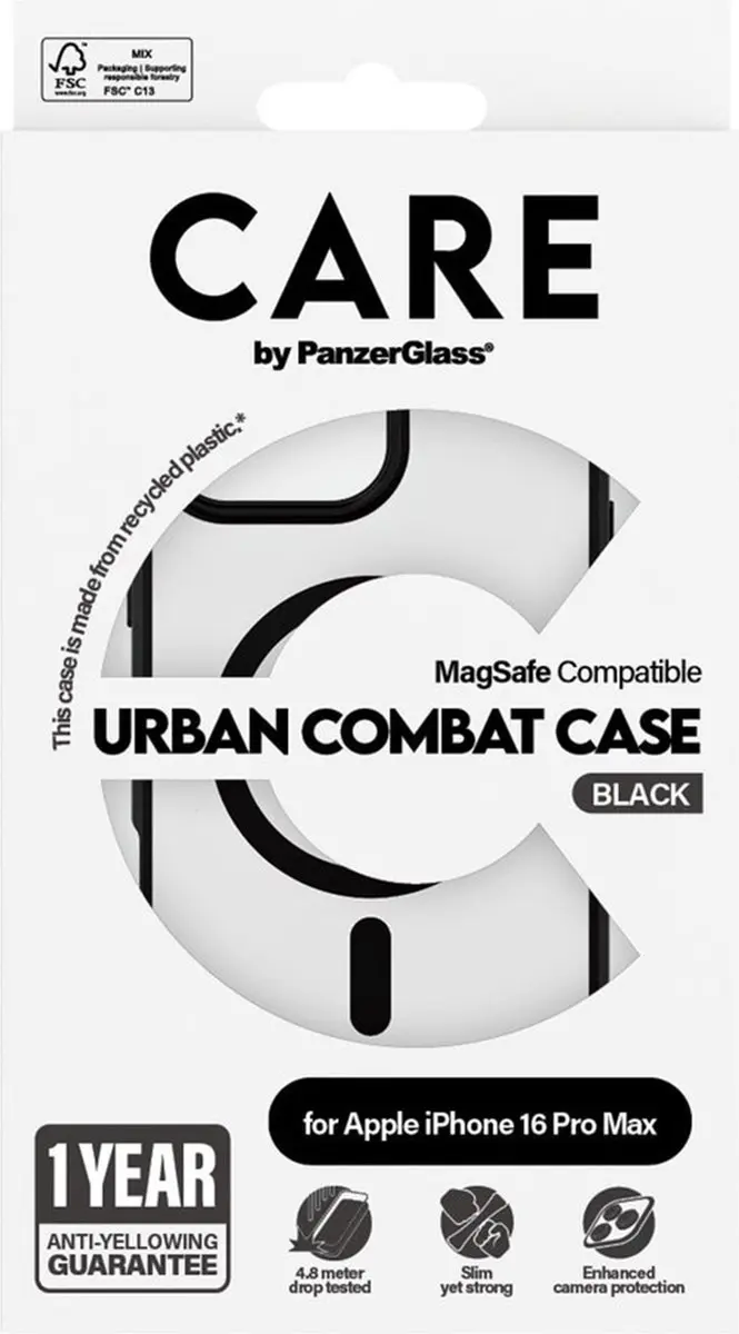 PanzerGlass Flagship Case 1360 iPhone 16 Pro Max - Transparant - MagSafe - afbeelding 4 van 6