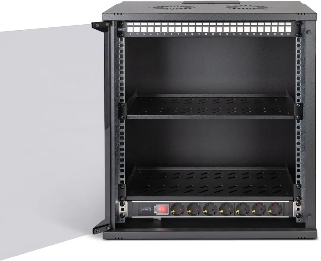 Digitus DN-49207-SET Wandrek 12U - Zwart - afbeelding 3 van 3