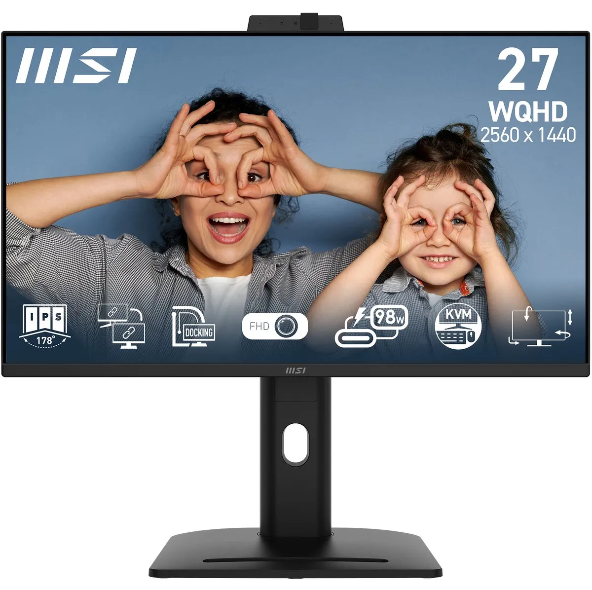 MSI Pro MP275QPDG Monitor 27" QHD IPS - USB-C 98W - afbeelding 6 van 6