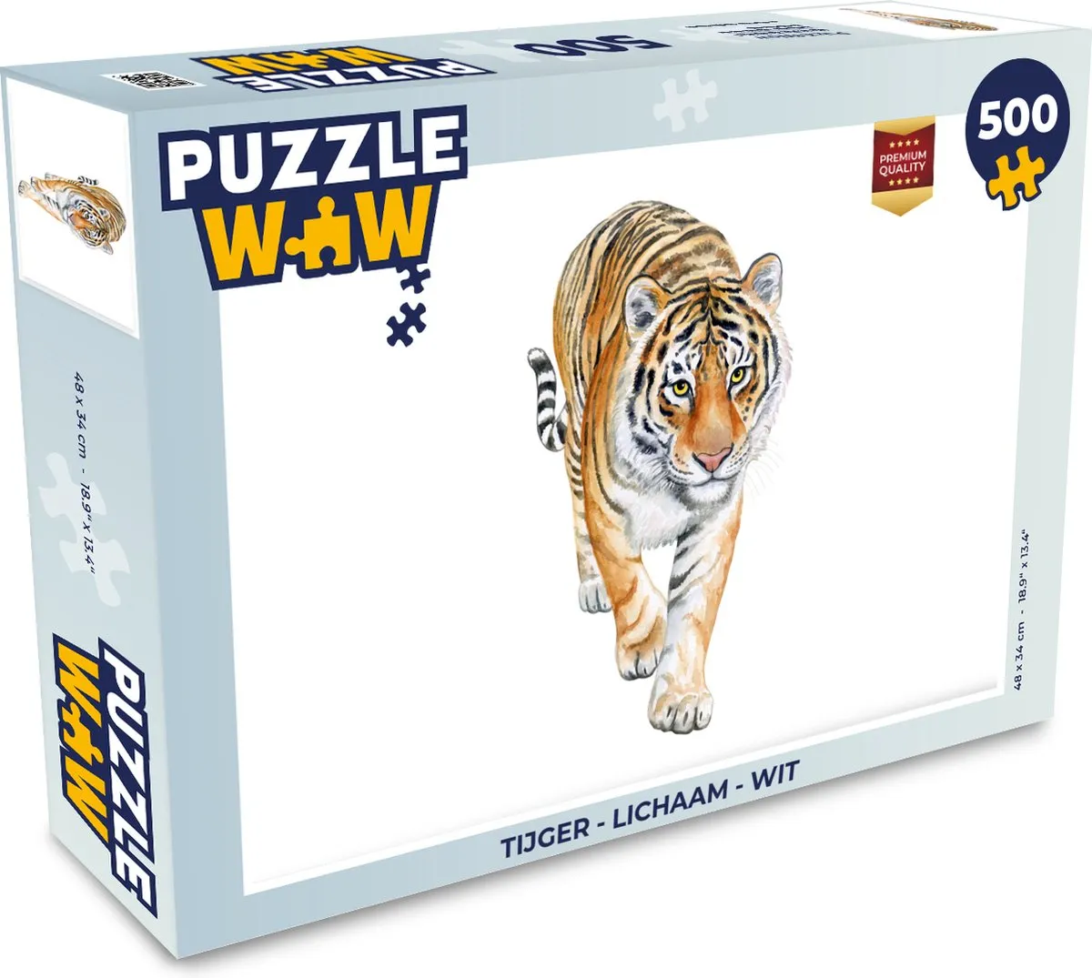 PuzzleWow Tijger Legpuzzel 500 Stuks