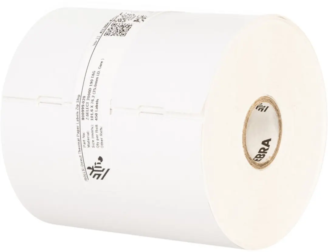 Zebra Z-Select 2000D 800999-005 Printeretiketten - 8640 Stuks - Wit - afbeelding 2 van 3