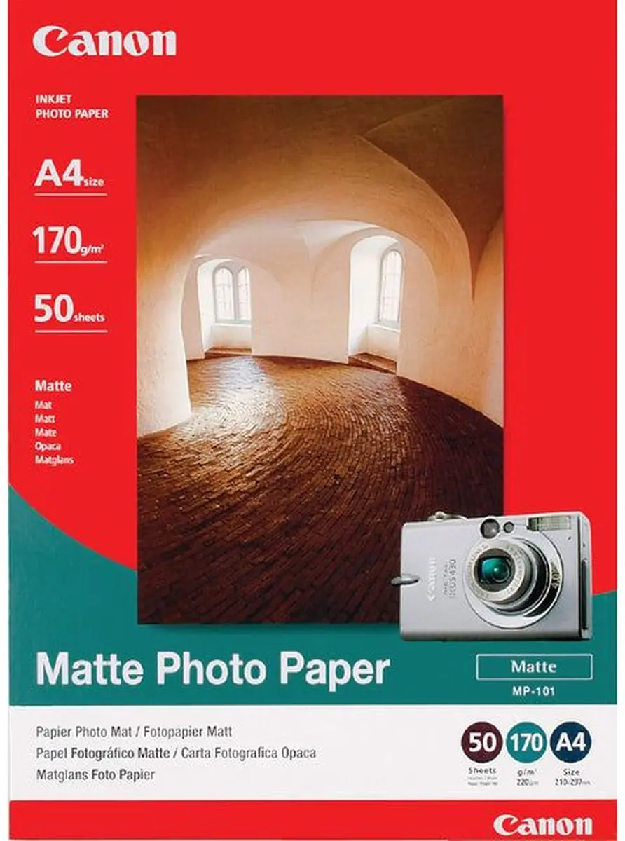 Canon MP-101 Fotopapier A4 170g/m² - 50 Vel - afbeelding 4 van 6