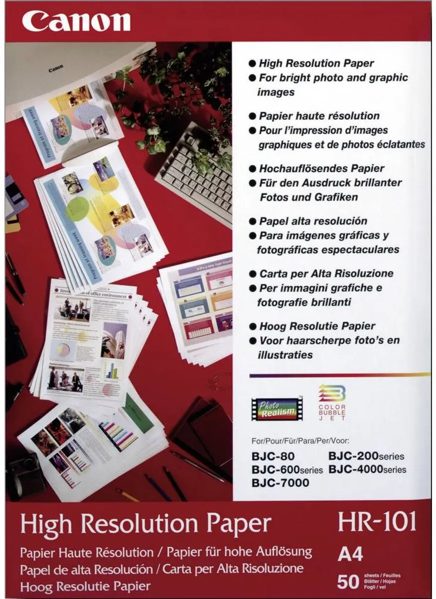 Canon HR-101N Papier A4 - 50 Vel - Inkjet - afbeelding 6 van 6