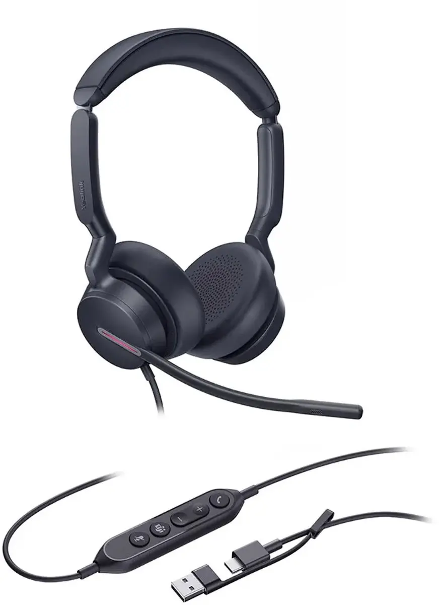 Yealink UH46 Dual Teams Headset - Zwart - afbeelding 2 van 4