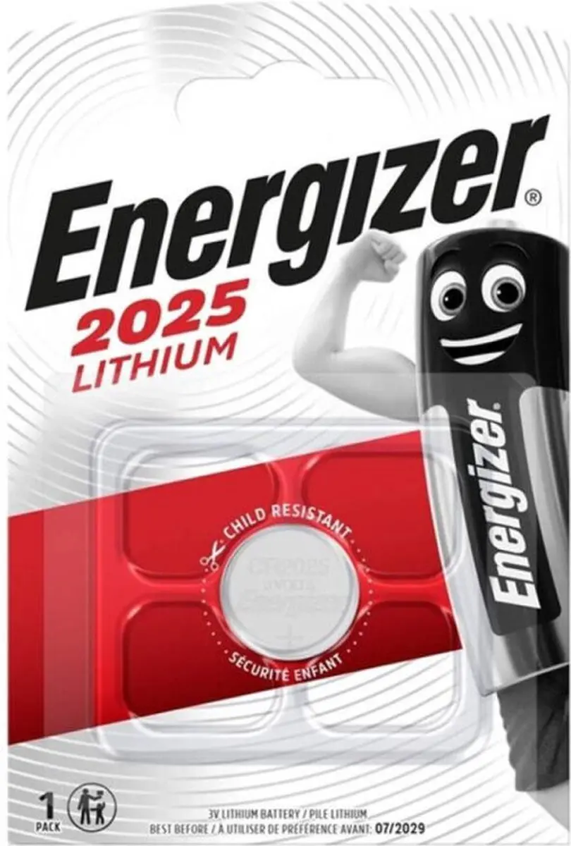 Energizer Lithium CR2025 Knoopcel 3V - afbeelding 4 van 6