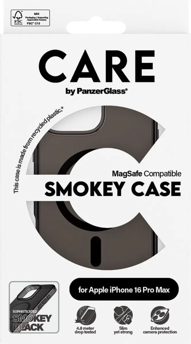 PanzerGlass Flagship Case iPhone 16 Pro Max - Zwart MagSafe - afbeelding 4 van 6
