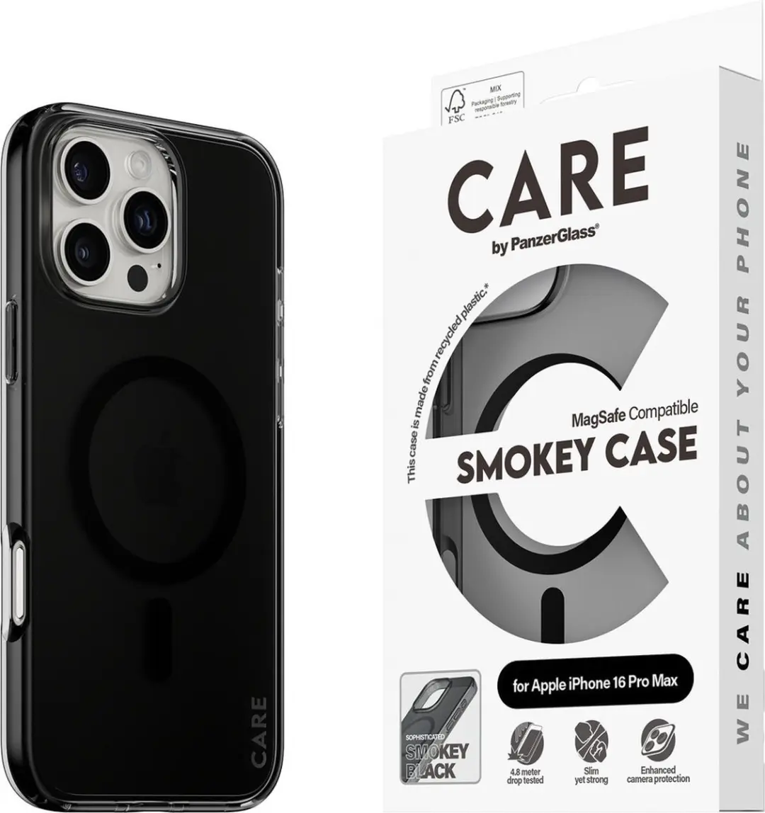 PanzerGlass Flagship Case iPhone 16 Pro Max - Zwart MagSafe - afbeelding 5 van 6