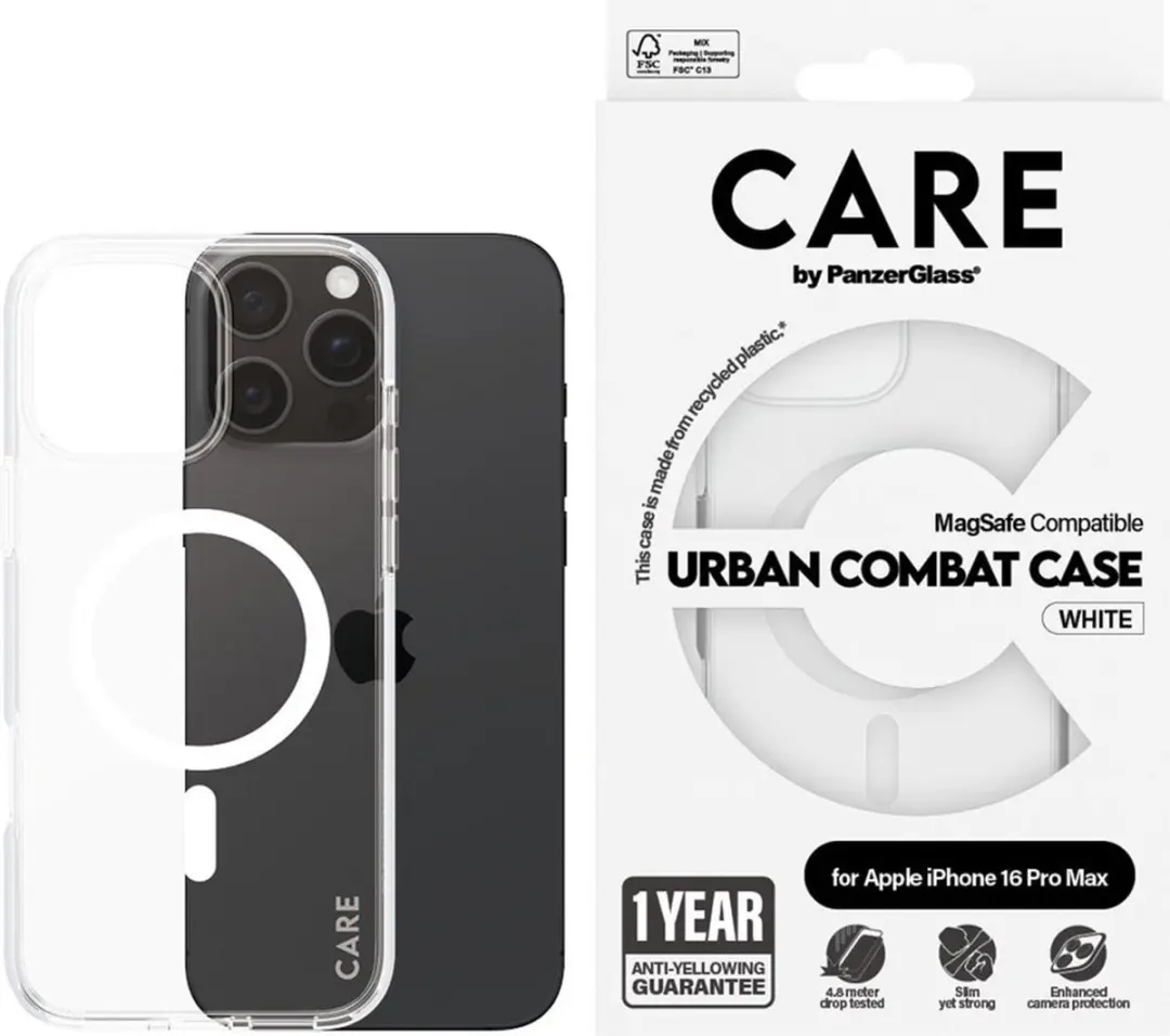 PanzerGlass Flagship Case 1340 iPhone 16 Pro Max - Transparant - MagSafe - afbeelding 3 van 6