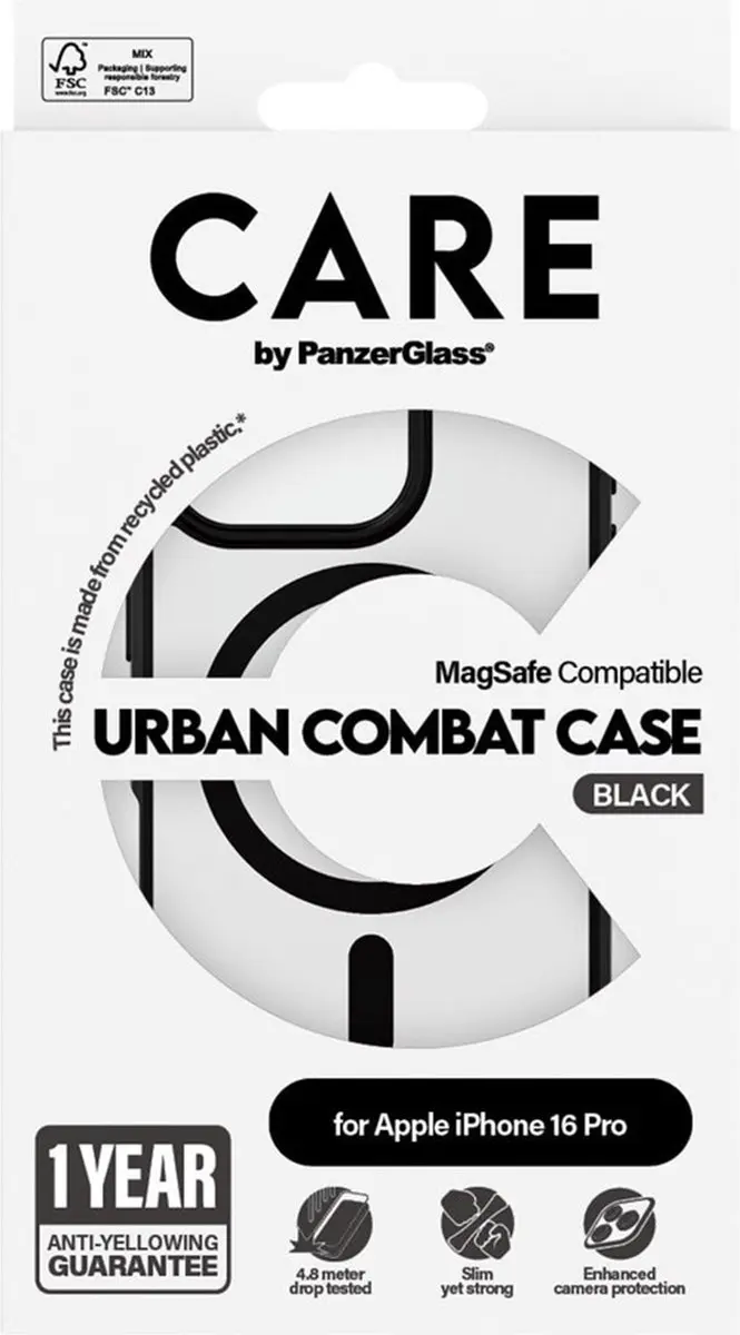 PanzerGlass Flagship Case iPhone 16 Pro - Transparant - MagSafe - MPN 1358 - afbeelding 4 van 6