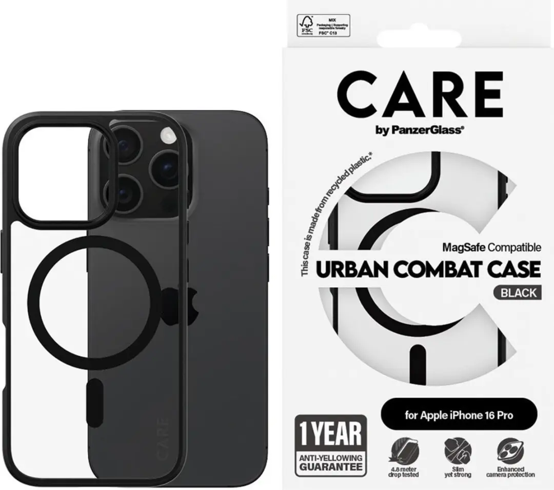 PanzerGlass Flagship Case iPhone 16 Pro - Transparant - MagSafe - MPN 1358 - afbeelding 3 van 6