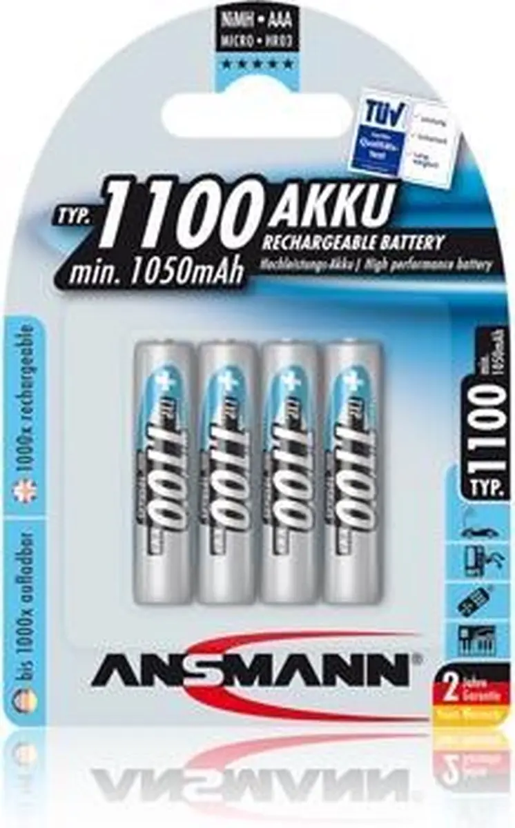 Ansmann 5035232 Micro Accu - 4 Stuks - afbeelding 3 van 6