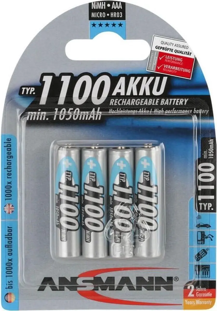 Ansmann 5035232 Micro Accu - 4 Stuks - afbeelding 6 van 6