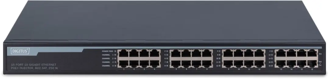 Digitus DN-95116 PoE-Injector 1 Gbit/s - 16 Poorten - afbeelding 3 van 6