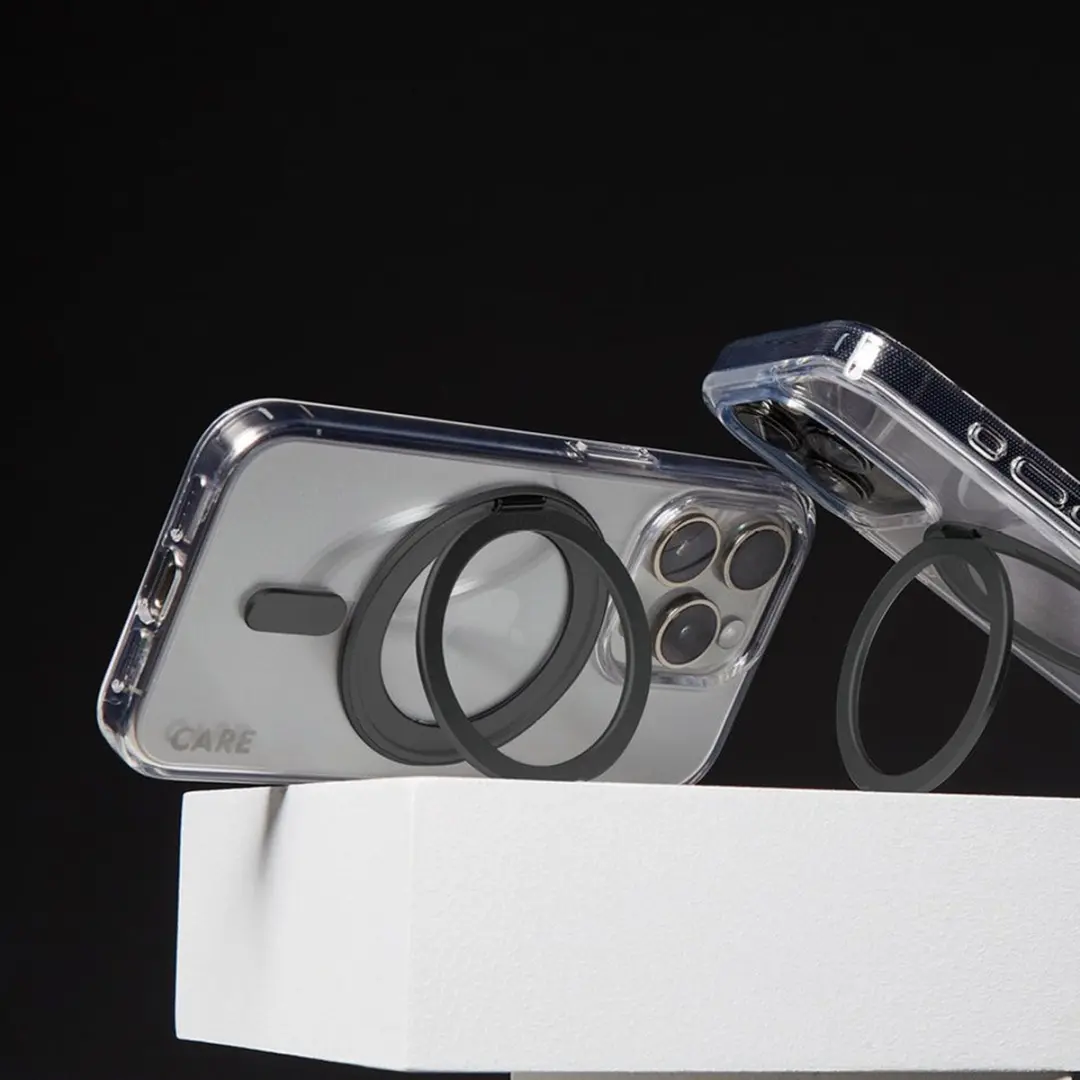 PanzerGlass CARE Feature Case 1324 iPhone 16 Pro Max - Transparant - Zwart Kickstand & MagSafe - afbeelding 3 van 6