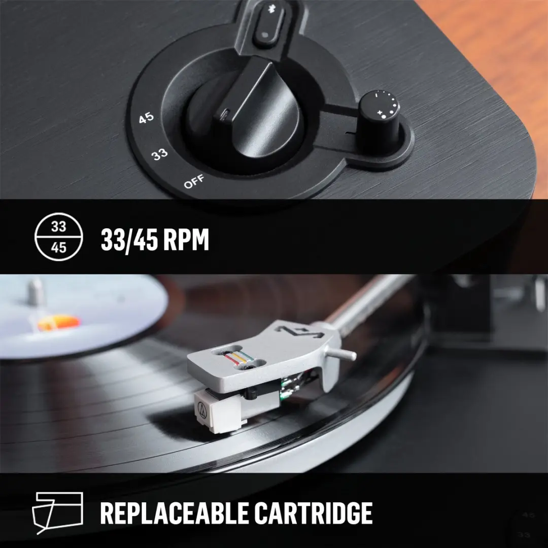 House of Marley Stir It Up Wireless EM-JT002-BK Platenspeler - Bluetooth - Zwart - afbeelding 4 van 6