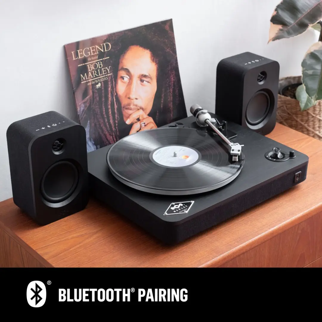 House of Marley Stir It Up Wireless EM-JT002-BK Platenspeler - Bluetooth - Zwart - afbeelding 5 van 6