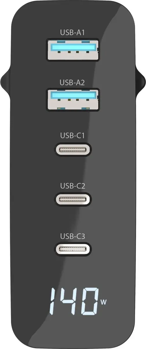 Sitecom CH-1003 140W Wandoplader - Zwart - afbeelding 2 van 3