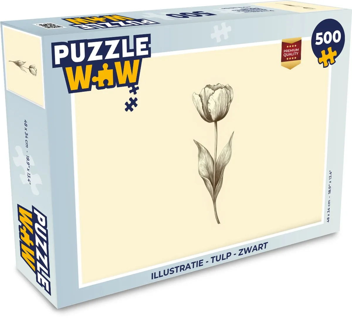 PuzzleWow Legpuzzel Tulp 500 Stuks