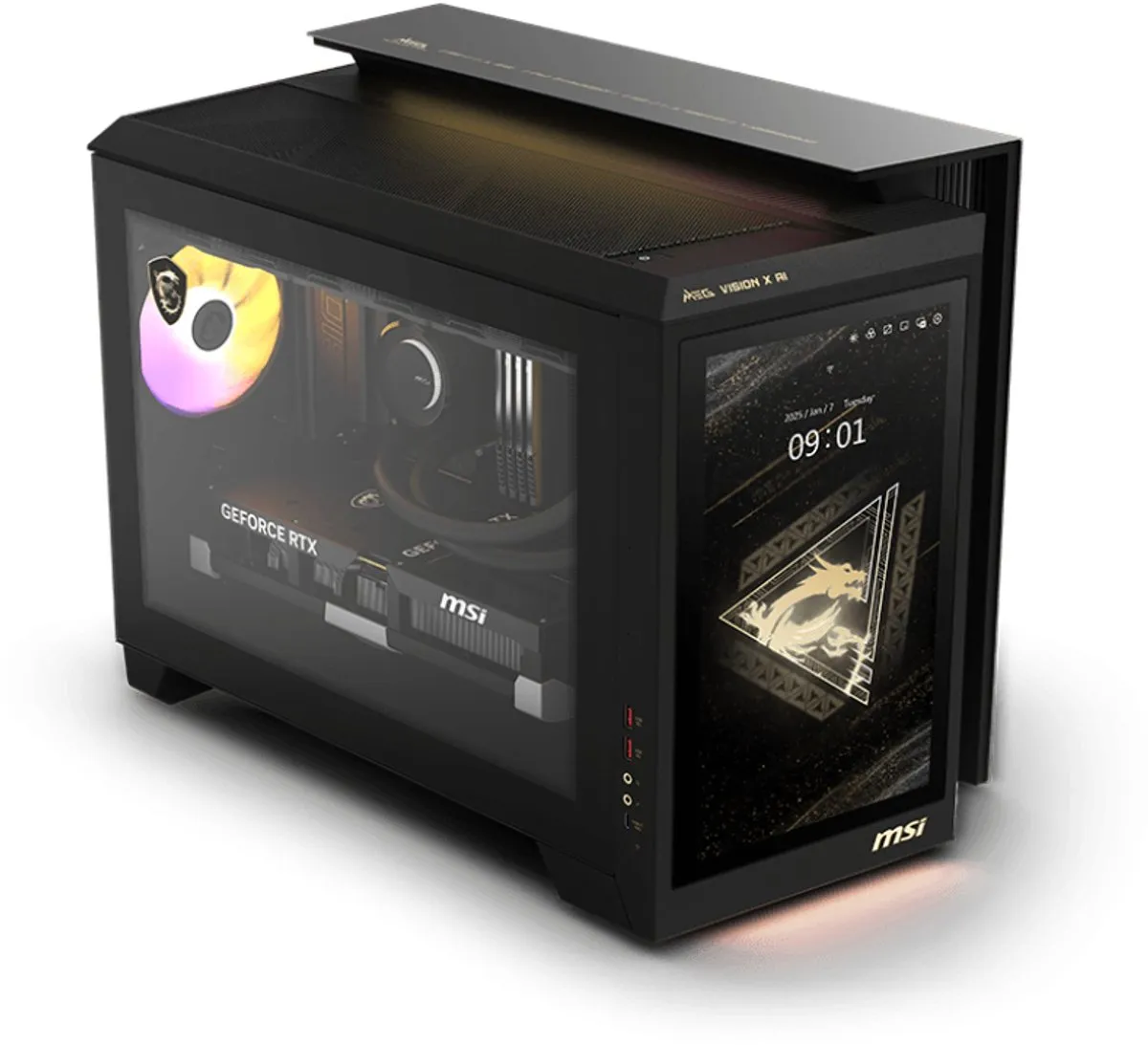 MSI MEG Vision X AI 2NVV7-004EU Gaming PC - Zwart