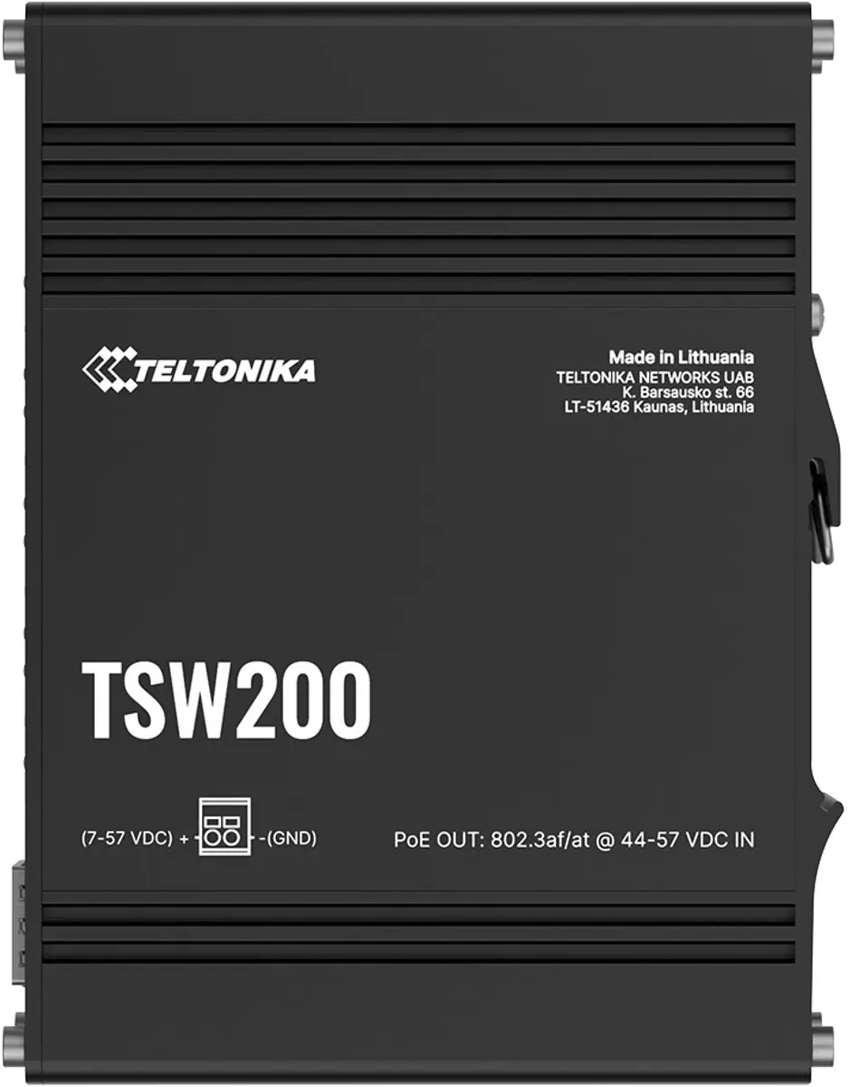 Teltonika TSW200 Unmanaged Gigabit Ethernet (10/100/1000) Power over Ethernet (P