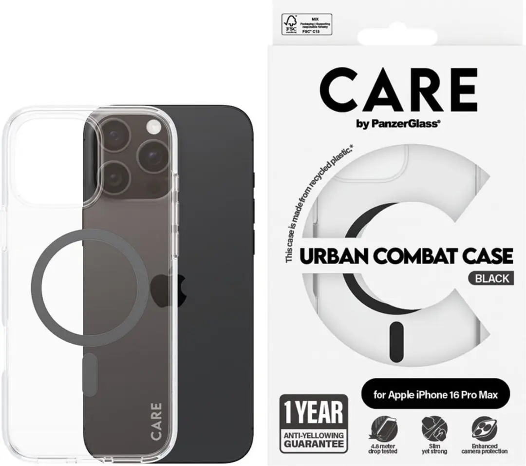 PanzerGlass Flagship Case 1348 iPhone 16 Pro Max - Transparant - MagSafe - afbeelding 3 van 6