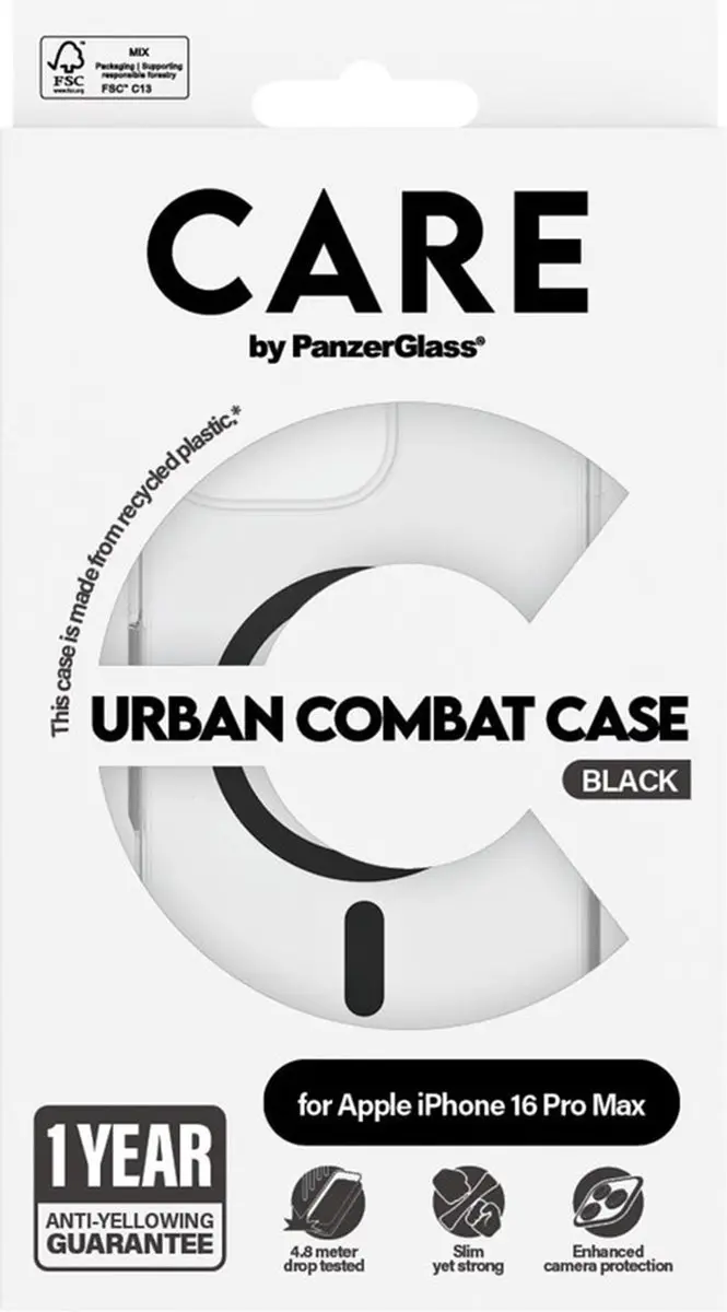 PanzerGlass Flagship Case 1348 iPhone 16 Pro Max - Transparant - MagSafe - afbeelding 4 van 6