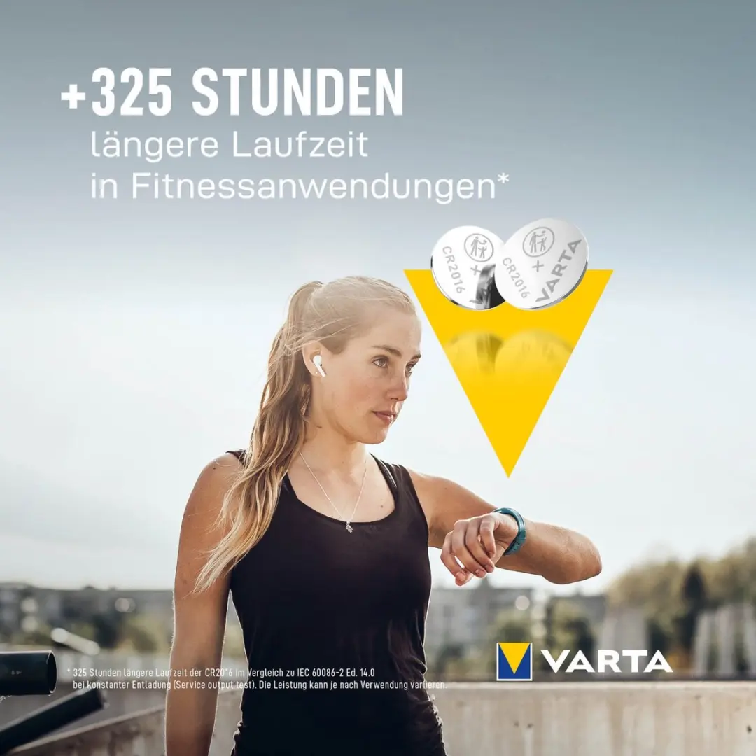 Varta CR2016 Knoopcelbatterij - 5 Stuks - afbeelding 3 van 6