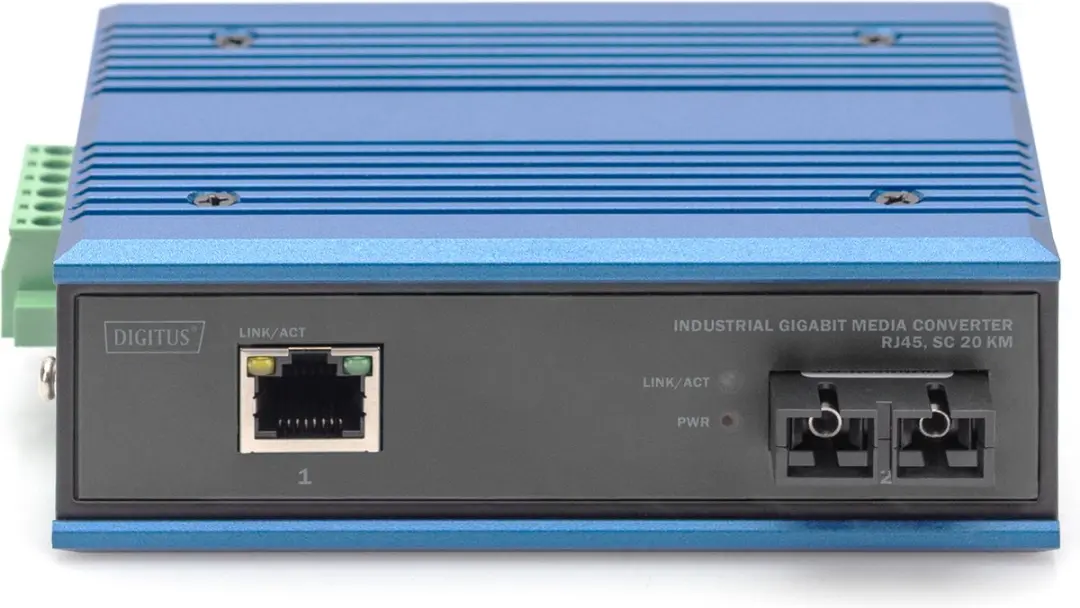 Digitus DN-652102-1 Netwerk Media Converter 1000Mbit/s - Zwart/Blauw - afbeelding 4 van 4