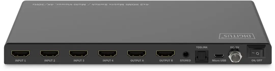 Digitus HDMI 4/2-Switch DS-55345 - 4K 30Hz - afbeelding 3 van 6