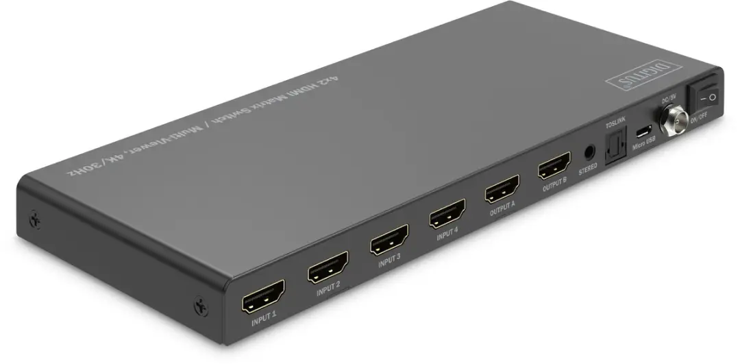 Digitus HDMI 4/2-Switch DS-55345 - 4K 30Hz - afbeelding 4 van 6