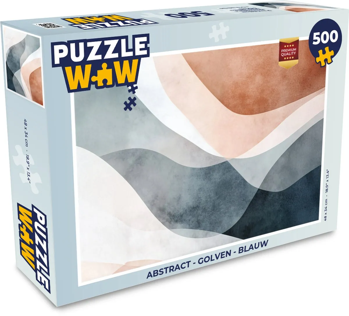 PuzzleWow Abstract Golven Legpuzzel 500 Stuks